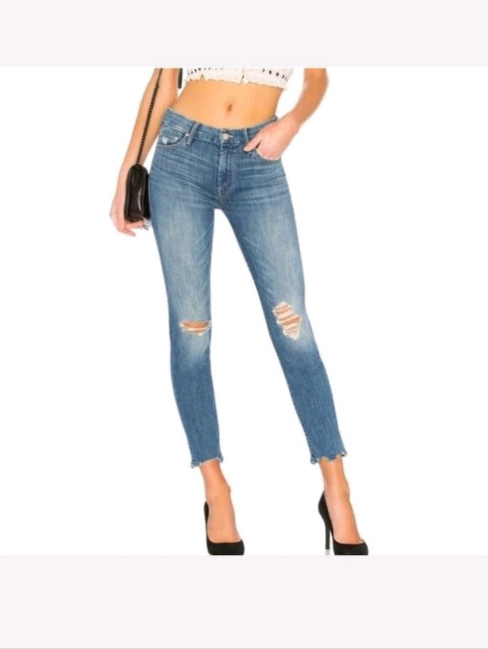 Mother The Looker Ankle Chew Jeans size 27